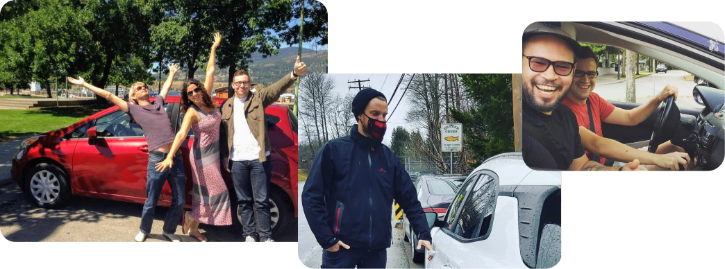 Convoyeur members carpooling together